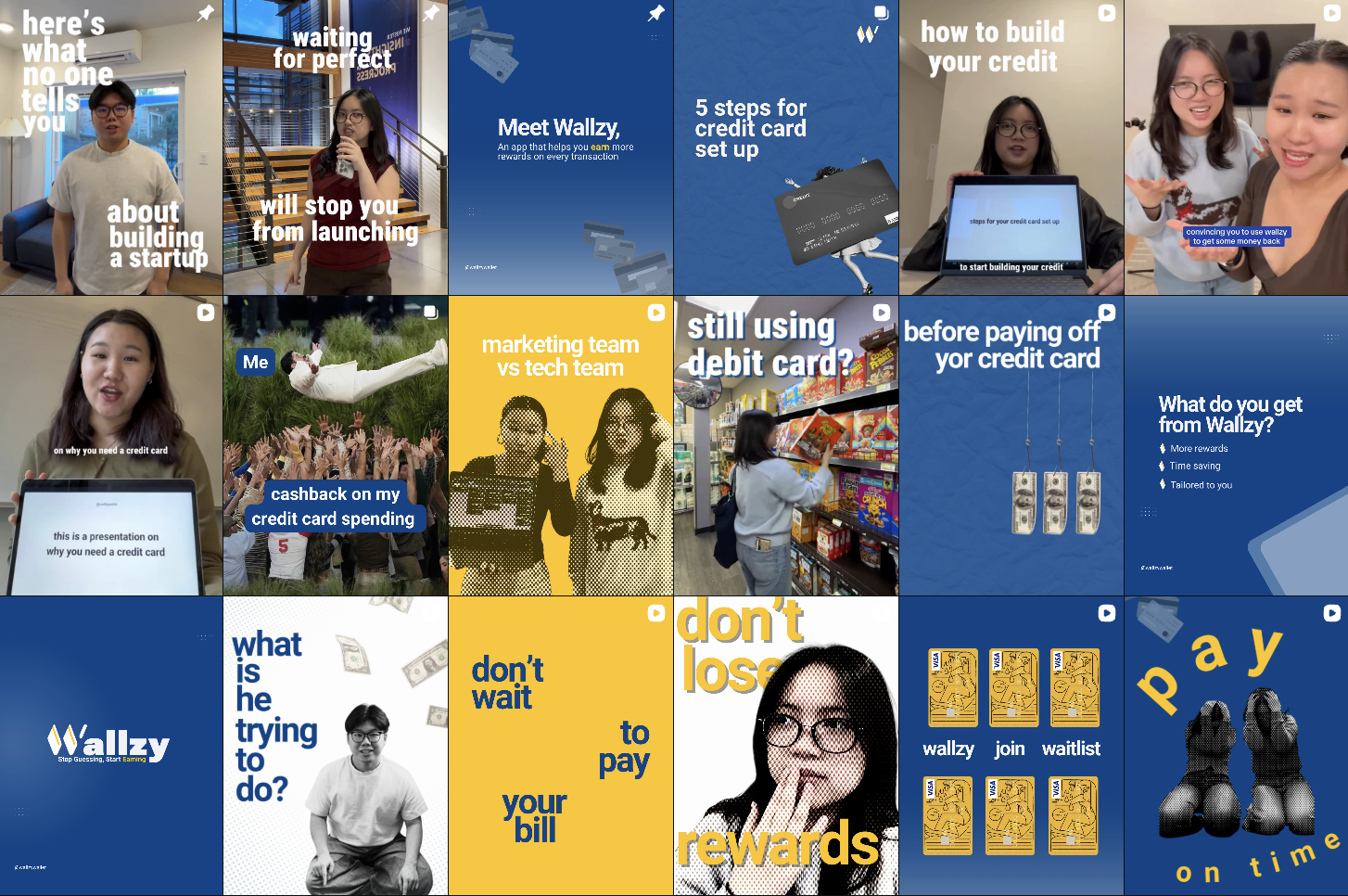 Wallzy social content feed